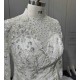 Long Sleeve African Wedding Dresses 2024 High Neck Robe De Mariee Bride Dresses Vestido De Noiva