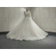 Long Sleeve Bride Gown Pearl Mermaid Wedding Dresses Women robe de mariee With Detachable Train