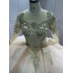 Long Sleeve Pink Quinceanera Dresses Tiered Ball Gown Appliques Vestido De 15 Anos Custom Made