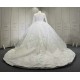 Long Sleeve Plus Size Wedding Dress Sequins Lace Appliques Plus Size Bridal Tulle Mariage Vestido De Noiva