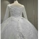 Long Sleeve Plus Size Wedding Dress Sequins Lace Appliques Plus Size Bridal Tulle Mariage Vestido De Noiva