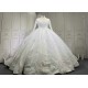 Long Sleeve Plus Size Wedding Dress Sequins Lace Appliques Plus Size Bridal Tulle Mariage Vestido De Noiva