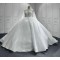 Long Sleeve Vestido De Noiva Pearls Handmade Vintage Wedding Dress 2024 Long Sleeve Bridal Gowns