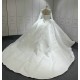 Long Sleeve Vestido De Novia Sequin Wedding Dresses Scoop Neck Custom Made Bridal Dress