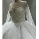 Long Sleeve Vestido De Novia Sequin Wedding Dresses Scoop Neck Custom Made Bridal Dress