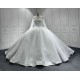 Long Sleeve Wedding Dress Plus Size Robe De Mariee 2024 Pearl Bridal Gowns Vestido De Noiva