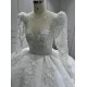 Long Sleeve Wedding Dresses Ball Gown Bridal Dresses Sequin vestido de novia