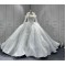 Long Sleeve Wedding Dresses Ball Gown Bride Dress Crystal Strapless Bridal Gowns vestidos de novia