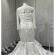 Long Sleeve Wedding Dresses Beading Bridal Dress Mermaid Vestidos De Noiva