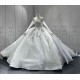 Long Sleeve Wedding Dresses Crystal Bride Dresses Custom Made Robe de mariee vestidos de novia