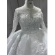 Long Sleeve Wedding Dresses Lace Appliques Ball Gown Bridal Gowns robe de soiree