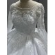 Long Sleeve Wedding Dresses Lace Appliques Wedding Gowns Custom Made Ball Gown Bridal Gowns