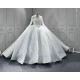 Long Sleeve Wedding Dresses Lace Appliques Wedding Gowns Custom Made Ball Gown Bridal Gowns