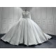 Long Sleeve Wedding Dresses Sequin Bridal Gowns Chapel Train Princess Gown Vestido De Noiva