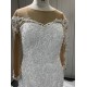 Long Sleeve Wedding dresses Lace Appliques Mermaid Backless Custom Made Bridal Dresses