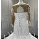 Long Sleeve Wedding dresses Lace Appliques Mermaid Backless Custom Made Bridal Dresses