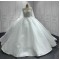 Long Sleeves Wedding Dress Crystal Pearl Bridal Gown Floor Length Bridal Dress Vestido De Novia