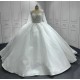 Long Sleeves Wedding Dress Crystal Pearl Bridal Gown Floor Length Bridal Dress Vestido De Novia