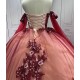 Luxury Ball Gown Red Quinceanera Dresses 2024 Sweetheart Lace Up Back Party Prom Gowns Vestidos De 15 Anos