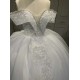 Luxury Ball Gown Tulle Sweetheart Wedding Dresses 2024 Strapless Floor Length Vestido de Novia Bridal Gowns