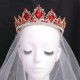 Luxury Baroque Crown Crowns Retro Headwear Bridal Wedding Rhinestone Tiaras Jewelry Alloy Diadem Hair Accessories Decoration