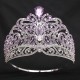 Luxury Big Crowns Miss Universe Diadem Rhinestone Tiara Pageant Full Circle Large Crown Bridal Wedding Party Hair Accessories