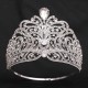 Luxury Big Crowns Miss Universe Diadem Rhinestone Tiara Pageant Full Circle Large Crown Bridal Wedding Party Hair Accessories