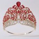 Luxury Big Crowns Miss Universe Diadem Rhinestone Tiara Pageant Full Circle Large Crown Bridal Wedding Party Hair Accessories