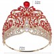 Luxury Big Crowns Miss Universe Diadem Rhinestone Tiara Pageant Full Circle Large Crown Bridal Wedding Party Hair Accessories