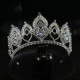 Luxury Bridal Tiara Hair Crown Wedding Hair Accessories For Women Silver Color Rhinestone Crystal Bride Crown And Tiara Headwear