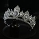 Luxury Bridal Tiara Hair Crown Wedding Hair Accessories For Women Silver Color Rhinestone Crystal Bride Crown And Tiara Headwear