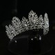 Luxury Bridal Tiara Hair Crown Wedding Hair Accessories For Women Silver Color Rhinestone Crystal Bride Crown And Tiara Headwear