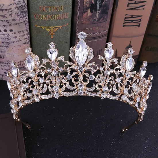 Luxury Bride Crown for Wedding Tiara Rhinestone Jewelry Gift High Quality Crystal Hair Accessories Women Jewelry Bridal Headwear