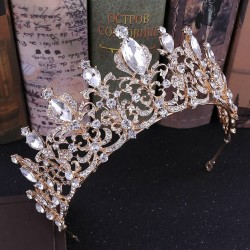 Luxury Bride Crown for Wedding Tiara Rhinestone Jewelry Gift High Quality Crystal Hair Accessories Women Jewelry Bridal Headwear