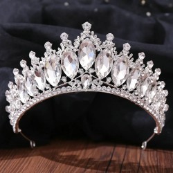 Luxury Crystal Crown Prom Fashion Rhinestone Crown For Women Bridal Wedding Headpieces Hair Accessories Jewelry Decoration