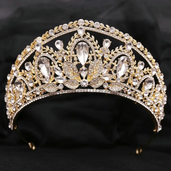 Luxury Crystal Crowns and Tiaras Headband for Women Princess Birthday Party Wedding Pageant Prom Bridal Gifts Hair Accessories