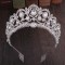 Luxury Elegant Gold Color Crystal Crown Hair Accessories Tiara For Women Party Rhinestone Bridal Crown Hair Jewelry Headbands