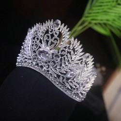 Luxury Fashion Baroque Crystal Bridal Crown Tiara Diadem Tiaras for Women Bride Wedding Rhinestone Hair Accessories Headpiece