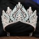 Luxury High Quality Crystal Crown Heart Rhinestone Tiara Princess Diadem Bridal Wedding Party Headware Jewelry Hair Accessories