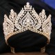 Luxury High Quality Crystal Crown Heart Rhinestone Tiara Princess Diadem Bridal Wedding Party Headware Jewelry Hair Accessories