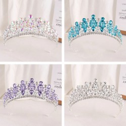 Luxury Rhinestone Bridal Tiaras Crown Baroque Crystal Pageant Prom Diadem Bride Headband Wedding Party Birthday Hair Accessories