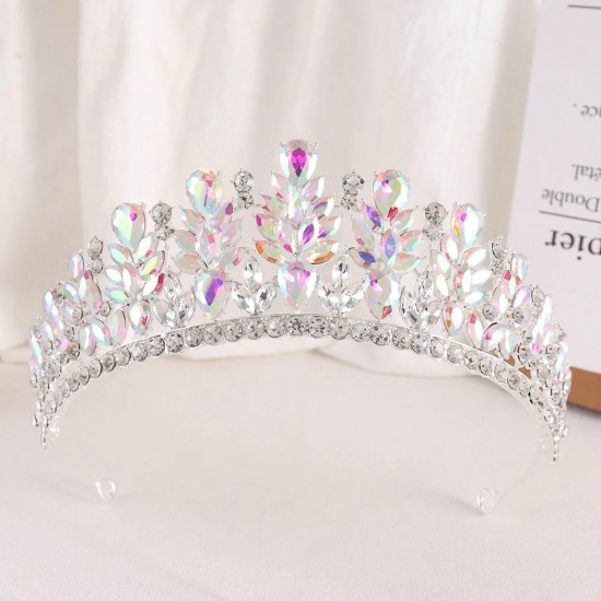 Luxury Rhinestone Bridal Tiaras Crown Baroque Crystal Pageant Prom Diadem Bride Headband Wedding Party Birthday Hair Accessories