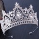 Luxury Rhinestone Geometric Bridal Tiara Crown Baroque Crystal Party Pageant Prom Diadem Bride Headband Wedding Hair Accessories