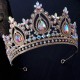 Luxury Rhinestone Geometric Bridal Tiara Crown Baroque Crystal Party Pageant Prom Diadem Bride Headband Wedding Hair Accessories