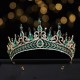 Luxury Rhinestone Geometric Bridal Tiaras Crown Baroque Crystal Pageant Prom Diadem Bride Headbands Wedding Hair Accessories