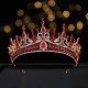 Luxury Rhinestone Geometric Bridal Tiaras Crown Baroque Crystal Pageant Prom Diadem Bride Headbands Wedding Hair Accessories