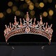 Luxury Rhinestone Geometric Bridal Tiaras Crown Baroque Crystal Pageant Prom Diadem Bride Headbands Wedding Hair Accessories