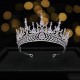 Luxury Rhinestone Geometric Bridal Tiaras Crown Baroque Crystal Pageant Prom Diadem Bride Headbands Wedding Hair Accessories