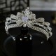 Luxury Silver Color Crystal Bowknot Bridal Crown Jewelry Rhinestone Tiaras for Women Wedding Pageant Prom Diadem Dubai Headbands