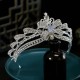 Luxury Silver Color Crystal Bowknot Bridal Crown Jewelry Rhinestone Tiaras for Women Wedding Pageant Prom Diadem Dubai Headbands